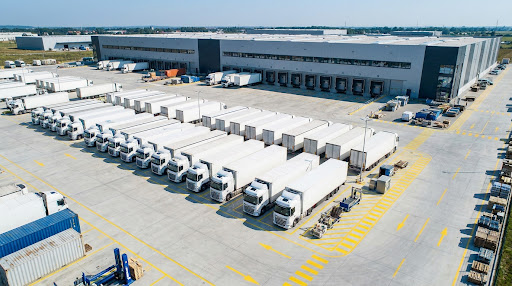 Logistics warehouse yard